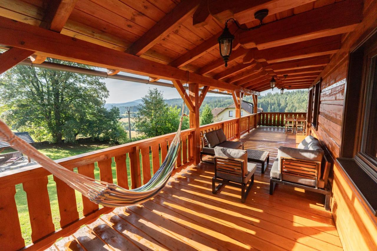 Villa Moderni Sumavska Roubenka S Vyhledem Na Boubin à Vimperk Extérieur photo